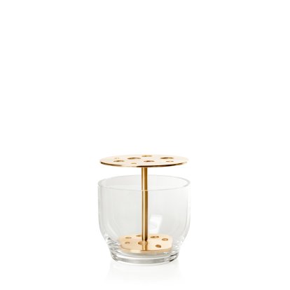 Objects Ikebana Vase, Klein (Ø 12 cm), Messing