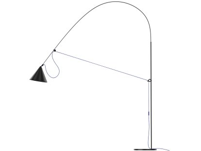 Ayno XL Stehleuchte, Schwarz, Ultramarin, 2700 K
