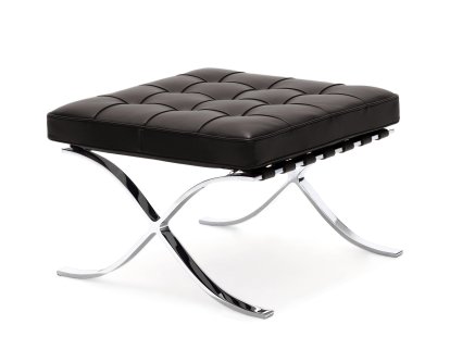 Barcelona Hocker Relax, Leder Venezia - dunkelbraun