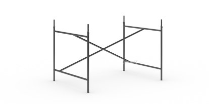 Eiermann 1 Tischgestell , Schwarz, versetzt, 110 x 78 cm, Mit Verlängerung (Höhe 72-85 cm)
