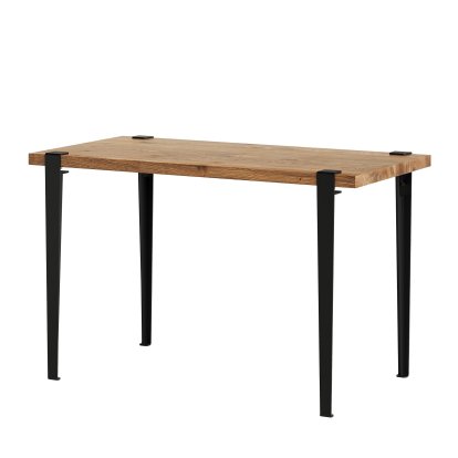 Tiptoe Esstisch Lobo, Eiche recycled, Graphitschwarz