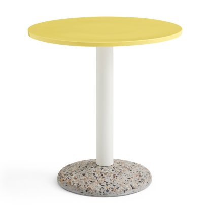 Ceramic Tisch, Bright yellow ceramic, Ø 70 cm