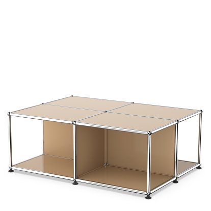 USM Haller Couchtisch mit Ablagefächern, USM beige