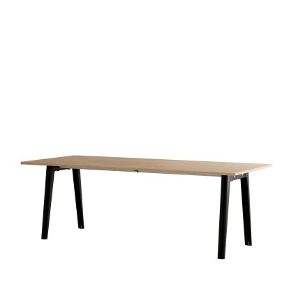 New Modern Esstisch rechteckig, Metall/Holz