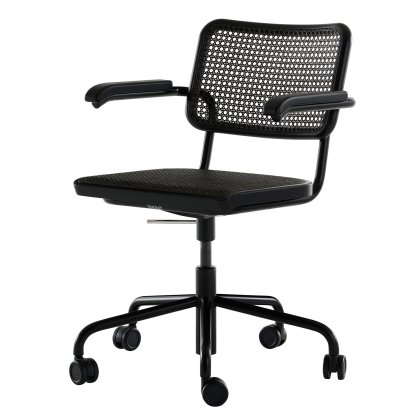 S 64 VDR Atelier, Tiefschwarz (RAL 9005), Buche gebeizt schwarz / dark melange