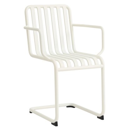 Palissade Freischwinger, Cream white, Mit Armlehnen