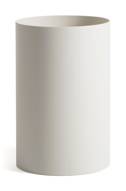 Papierkorb, Matt, Weiß
