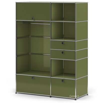 USM Haller Garderobenschrank Typ 1, Olivgrün RAL 6003