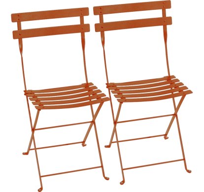 Bistro Klappstuhl 2er-Set, Kandierte Orange