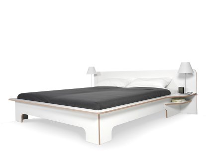 Plane Bett, 160 x 200, Mit Lattenrost, Ohne Matratze