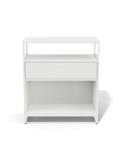 M1 Sideboard, Variante 1 (H 90 x B 80 cm) - 1 Schubfach, Weiß