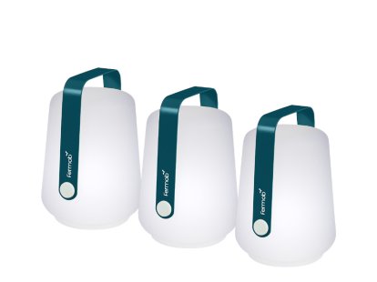 Balad Mini Akkuleuchten 3er Set, Acapulcoblau