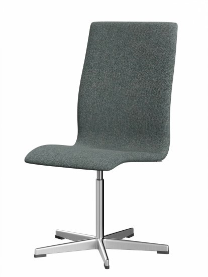 Oxford Bürodrehstuhl, Ohne Armlehnen, Mittelhoher Rücken, Standfuß, Hallingdal 65, 130 - Grey