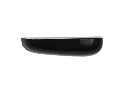Corniches Wandregal, Mittel (H 8,8 x B 35,2 x T 14,8 cm), Schwarz