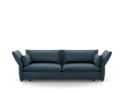 Mariposa Sofa, Dreisitzer (H80,5 x B198 x T101,5 cm), Iroko stahlblau