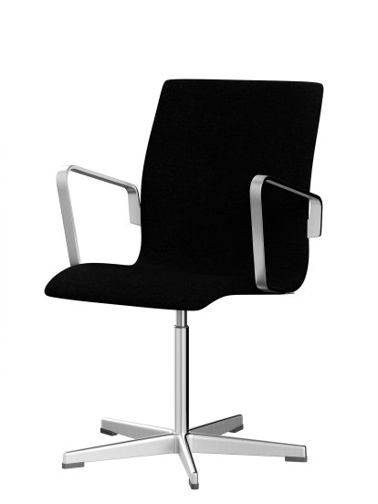 Oxford Bürodrehstuhl, Mit Armlehnen, Niedriger Rücken, Standfuß, Hallingdal 65, 180 - Charcoal