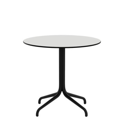 Belleville Tisch Outdoor, Ø 79,6 cm, Vollkernmaterial weiß