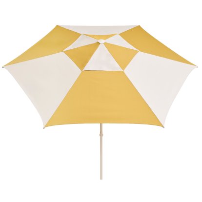Terrazza Sonnenschirm Hexagon, Ochre / off-white, Ohne Sonnenschirmständer
