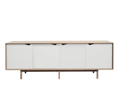 S1 Sideboard, Eiche geseift - Weiß
