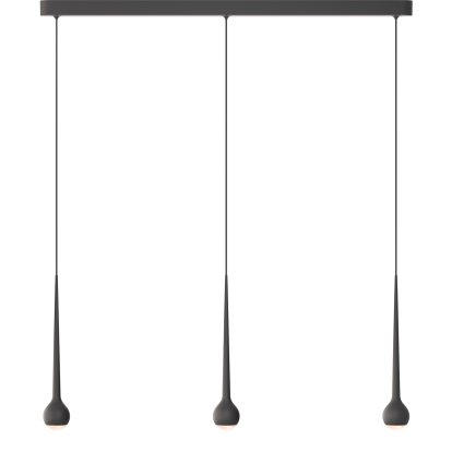 Falling Sun Pendelleuchte, Black, 3 Schirme